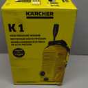 Krcher Pressure Washer K 1, Max 1.45 GPM, 1700 PSI, Trigger Spray Gun & Vario Power Spray Wand - for Cars, Bikes, Deck, Driveways, Siding, Patios (Yellow)