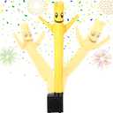 Poen Easter Gifts for Kids Mini Wacky Waving Inflatable Tube Guy with Blower Gag Toy Gift Inflatable Tube Man Birthday Desktop Decor Dancing Blow up Man for Office Party Decor(Lively)