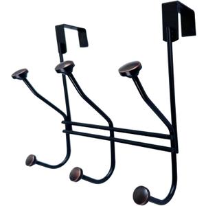 Over The Door Hooks, Coat Racks for Hanging Clothes Hat Towel (Oil Rubbed Bronze, 1pcs)
