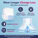 Dry Direct Super Overnight Underwear, Soft Cloth-Like Adult Diapers, Overnight Disposable Incontinence Protection - Medium (Pack of 14)