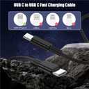 3-Pack Black [3.3FT+6.6FT+10FT] 60W USB C to USB C Cable, Type C Fast Charging Cable for iPhone Air 17 16e 16 15 Pro Plus Pro Maxfor Galaxy S25, for iPad Pro/Air/mini, for MacBook Pro/Air and More