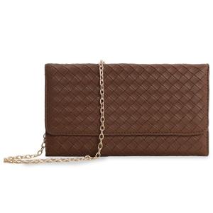 U+U Crossbody Bags for Women, Small Leather Bag with Removable Chain, Card Slots & Phone Pocket - Lightweight Purse Wallet (Brown)