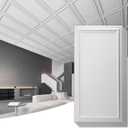 Art3d Drop Ceiling Tiles 24x48, Decorative PVC Ceiling Panels, Waterproof Rustproof and Durable 12-Pack, Glue Down, Rectangular White