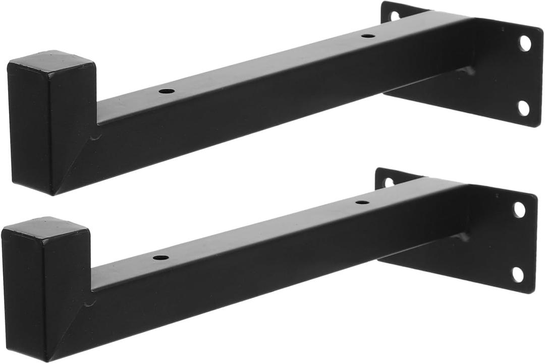 LIFKOME 2Pcs Heavy Duty Wall Brackets for Floating Shelves Metal Bracket Holder Sturdy Design for Secure Storage Easy Installation Invisible Support for Home Decor