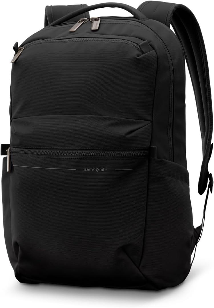 Samsonite Better Than Basic Backpack - Dedicated Laptop Compartment, Quick Stash Front Pockets and Lightweight Breathable Airmesh - Black, Large