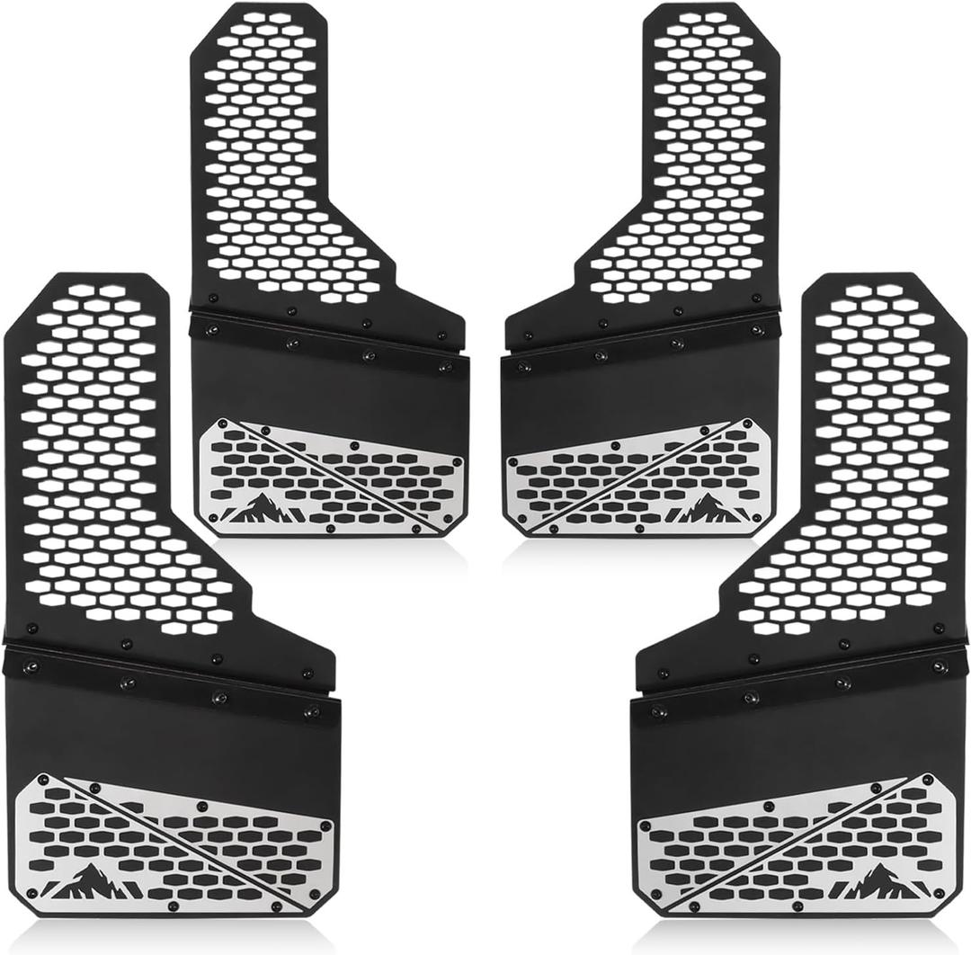 Universal Truck Mud Flaps Splash Guards for Pickup 4-Piece Set