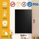 Oven Liners for Bottom, Large Thick Heavy Duty 100% Non-stick Reusable Teflon Mat, Baking Mat for Electric, Gas, Toaster Ovens, Grills, Kitchen Friendly Cooking Accessory (17 * 25 inch)