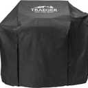Traeger Silverton 620 Full-Length Grill Cover, Heavy-Duty Weather-Resistant Outdoor BBQ Cover, Custom Fit Protection for Traeger Silverton 620 Pellet Grills