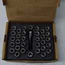 9/16-18 Lug Nuts for 1994-2011 Dodge Ram 2500 3500, 2002-2010 Ram 1500, 1988-1998 Ford F250 F350, 2004-2009 Durango, 32PCS 7 Spline Wheel Lug nuts 9/16x18 Chrome With Socket Key For Aftermarket Wheels (Silver)
