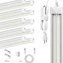 8' Led Shop Lights,Super Bright 19500LM 100W 5000K 8FT Led Shop Light, Linkable 8FT Garage Ceiling Lights for Garage Ceiling Workshop Warehouse