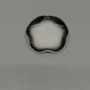 Ceramic Spoon Holder for Stove Top, Cute Coffee Spoon Rest with Ruffled Edge for Coffee Bar, Cooking Stove Spoon Holder for Multiple Utensils, Modern Kitchen Decor Housewarming Christmas Gift (Black/White)