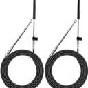 2Pcs Outboard Engine Control Cables Fit for Mercury Mariner Outboard Engine, GEN II Throttle and Shift Cables