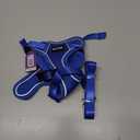 Halypet Cat Harness and Leash Set [MAX Safety 4th-Gen Upgrade] Escape Proof Adjustable Cat Leash Comfortable Soft Vest Easy to Wear Kitten Harness with Reflective Strip for Cats Walking, Medium Blue 