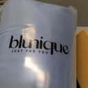 blunique Ultra Soft Cozy Faux Fur Throw Blanket, Fuzzy Plush Thick Bubble Blanket, Oversize Luxury Fluffy Blanket for Couch, Sofa, Bedroom, and Living Room,50x60 Inches,Blue