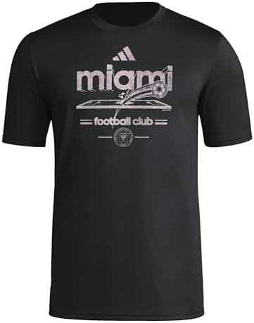 adidas Men's Inter Miami Cf Vintage World Pre-Game Short Sleeve T-Shirt, Size XL