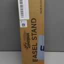 Black Easel Stand for Sign, Heavy Duty Metal Display Easel with Adjustable Chain, 4-Tier Height Art Easel for Painting, Wedding Sign, Posters & Commercial Display