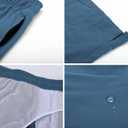 Tyhengta Men's Swim Trunks Quick Dry Beach Shorts with Zipper Pockets and Mesh Lining (Blue,32)