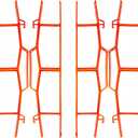 17.5" Plastic Cord Wrap Organizer  4 Pack Orange Cable Organizer with Handle for Extension Cords, Ropes & Hoses