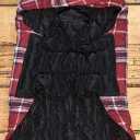 KUOSER~Red Plaid FLANNEL COZY WATERPROOF DOG JACKET COAT~Size Large~NWT
