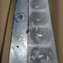 Bathroom Light Fixtures, 5 Light Brushed Gold Vanity Light, 32 Inch Modern Wall Sconces with Globe Clear Glass Shade, Vanity Lighting Fixtures Over Mirror, VL195-BG-CL-5