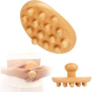 Wood Therapy Massage Tools Cellulite Massager Roller Wooden Body Brush Fascia Blaster Brush Body Shaping Professional Maderoterapia Kit Lymphatic Drainage Massager