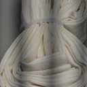 Pinch Pleated Extra Wide Curtain Panels 90 Inches Long 70 Wide Linen Curtain for Patio Sliding Glass Door Cream Hooks Rings Semi Sheer Privacy 90 Inch Length for Living Room 70x90 1 Panel (Natural)