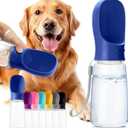 Mr. Pen Portable Dog Water Bottle, 19 oz, Large, Navy Blue, Travel Dog Water Bottle Dispenser, Not Dishwasher Safe