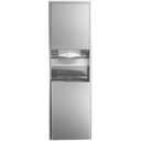 Bobrick ClassicSeries Recessed Convertible Paper Towel Dispenser/Waste Receptacle, 15.19 x 7.09 x 56, Satin Stainless Steel