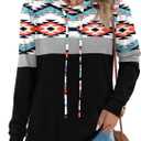 Angerella Hoodies for Women Camo Leopard Print Tops Pullover Hooded Sweatshirt Drawstring with Pocket (XX-Large, 3-triangle Print)