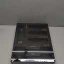 DALSHABET Bamboo Bag Organizer with Magnetic Closure, 6 In 1 Kitchen Drawer Foil and Plastic Wrap Dispenser with Cutter, Storage bag for Gallon, Quart, Sandwich, Snack Black