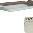 Goodful All-in-One Double Burner Griddle, Ceramic Nonstick, Durable Cast Aluminum, Oven Safe and Dishwasher Safe, Made without PFAS, PFOA, PFOS & PTFE, 18-Inch x 11-Inch, Sage Green