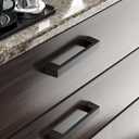 Cobbe 3-3/4 Inch Thickened Solid Pulls for Cabinet Handles - 30 Pack Matte Black Cabinet Pulls -Modern pulls are Suitable for cabinets, Drawers, bookcases, chests of Drawers. (3-3/4" hole center spacing)