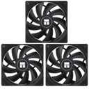 Thermalright TL-C12C X3 CPU Fan, 120mm 4pin PWM Silent Computer Case Cooler Fan, with S-FDB Bearing Included, up to 1550RPM PC Cooling, 3 Quantities