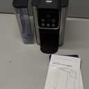 Hot & Iced Coffee Maker with Bold Setting, Single Serve Coffee Maker for K Cup and Grounds, 6-14 Oz Brew Sizes, 50 Oz Removable Water Tank, One Cup Coffee Machine with Reusable Filter, Black