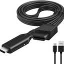 Wii to HDMI 1M(3.2FT) Cable Converter,1080P/ 720P Wii HDMI Adapter Output Video Audio Wii HDMI Converter Supports All Wii Display Modes, NTSC .Compatible with Wii, Wii U, HDTV