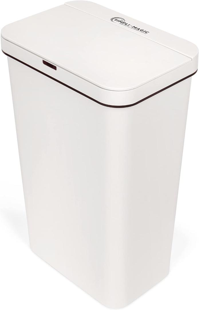 Simpli-Magic 13 Gallon (50L) Motion Sensor Touchless Trash Can Automatic Hands-Free Garbage Can for Kitchen, Home, Office