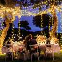 XURISEN 403FT 1000 LED String Lights Outdoor Green Wire Christmas Lights 8 Modes & Timer Waterproof Fairy Lights Plug in for Party, Wedding, Yard, Garden, Indoor/Outdoor Decorations(Warm White)