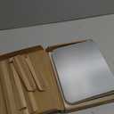 Desk Mirror, Wooden Mirror 360 Degree Portable Adjustable Table Desk Mirror Bathroom Living Room Shave Makeup Mirror (Extra Large)