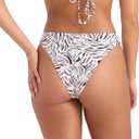 Volcom Women's Simply Seamless Skimpy Swimsuit Bikini Bottom (Beige, M)