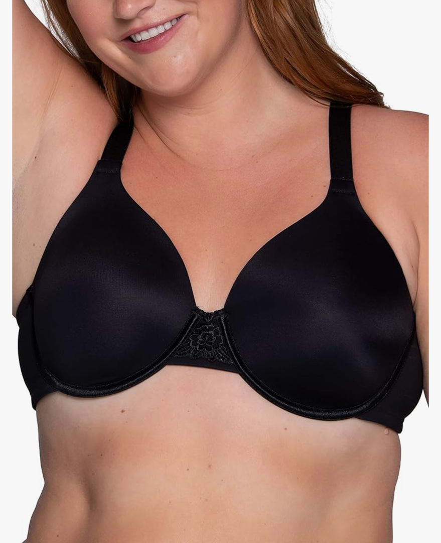 Vanity Fair Women's Full Figure Beauty Back Smoothing Bra, 4 Way Stretch Fabric, Lightly Lined Cups up to H 46C