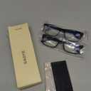 Gaoye 2-Pack of Reading Glasses +2.25 - Blue-Light Filter, UV Protection - Readers with Rectangle Frames (Black)