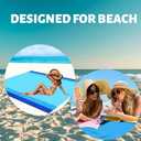 Beach Blanket 82.67x78.74 Blue Waterproof Sandproof Waterproof, Extra Large, Comfortable, Lightweight Blanket for Beach, Camping and Travel