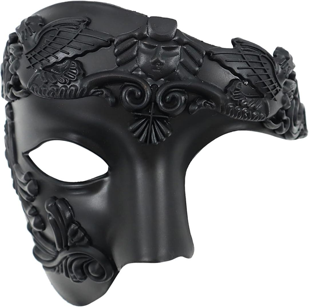 OIDEA Masquerade Mask for Men: Vintage Half Face Roman Warrior Phantom Of The Opera Masks Mardi Gras Carnival Venetian Mask