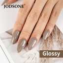 JODSONE 16.5ml Light Brown Soak Off UV LED Gel Polish Professional Nail Art Lacquer for Home Manicure DIY Salon Long Lasting Chip Resistant Nail Color Gift Set for Women