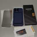 BXYJY for iPhone 17 Pro Max Wallet Case，2 Privacy Screen Protectors, Card Holder (45 Cards), Slide Camera Lens Cover, Military Drop, Rugged Heavy Duty Men Women Phone Case for iPhone 17Pro Max, Blue