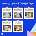 TapeManBlue Paper Transfer Tape for Vinyl, 12" x 300' Roll, Made in America, Premium Transfer Tape for Vinyl Graphics & Laser Cutting