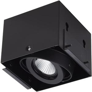 2 x EC6121 LED Downlight Fixture Cut Out Size: 4.52 * 4.52 inch MR16 GU5.3 Trimless Recessed Square Housing Frame (Black) 2 x EC6121 LED Downlight Fixture Cut Out Size: 4.52 * 4.52 inch MR16 GU5.3 Trimless Recessed Square Housing Frame (Black)