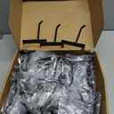 Gridwall Hooks 4 Inch, 100PC Heavy Duty Black Display Hooks for Grid Wall Panels, Grid Wall Accessory for Retail Store, Home Stroage, Garage, Trade Show