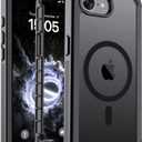 jaroco Magnetic for iPhone 17e Case& iPhone 16e Case, [Compatible with MagSafe][Military Grade Drop Protection][Heavy Duty Protection][Non-Slip][Shockproof] 2-Layer Bumper Phone Case 6.1''-Black