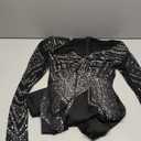 Nagfar Women Hot Drilling Rhinestone Sexy Elegant Bodycon Jumpsuits Birthday Party Club Night Rompers (Large, 9g Black)